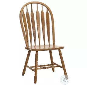 Classic Oak Chestnut Large Arrow Back Side Chair