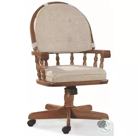 Classic Oak Chestnut Tilt Swivel Chair