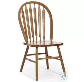 Classic Oak Chestnut Arrow Back Side Chair