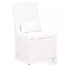 Colette Livesmart Peyton Pearl Slipcover Performance Fabric Dining Chair Set Of 2