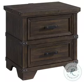 Canyon Ridge Charcoal 2 Drawer Nightstand