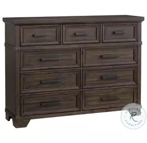 Canyon Ridge Charcoal 9 Drawer Dresser