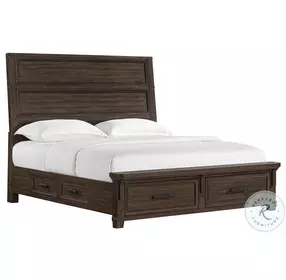 Canyon Ridge Charcoal King Storage Panel Bed