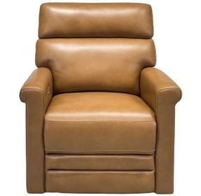 Corbyn Elwood Saddle Leather Power Recliner with Power Headrest and USB Charging