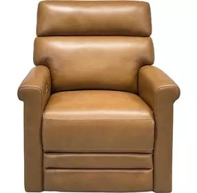 Corbyn Elwood Saddle Leather Power Recliner with Power Headrest and USB Charging