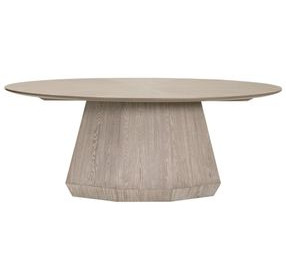 Coulter Natural Gray Ash 78" Oval Dining Table