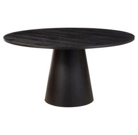 Cove Vintage Black 47" Round Dining Table