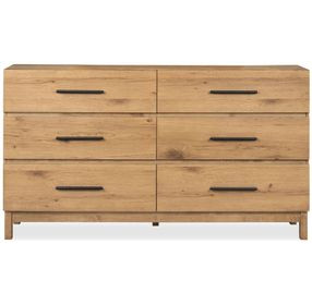 Brookstone Rustic Caramel 6 Drawer Dresser