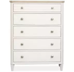 Whisperbay Sea Pearl and Driftwood 5 Drawer Chest