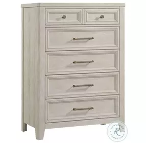 Carlson Washed Linen 5 Drawer Chest