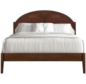 Rowland Walnut Queen Platform Bed