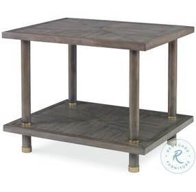 Biscayne Mink Grey End Table