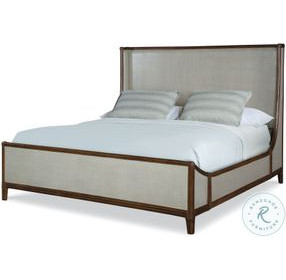 Canvas Dove Grey King Platform Bed