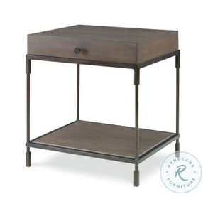 Westport Mink Grey And Bronze End Table