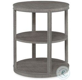 Monterey Glass And French Grey Tier Table