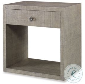 Charleston French Grey 1 Drawer Large Nightstand