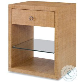 Charleston Sand 1 Drawer Small Nightstand