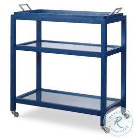 Mandalay Dark Blue Bar Cart