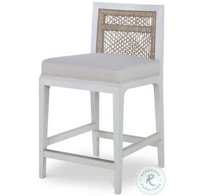 Pasadena White And Flax Counter Height Stool