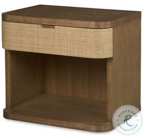 Cruz Warm Natural 1 Drawer Nightstand