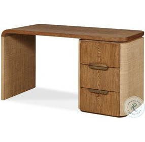 Bohdi Mid Tone Brown And Natural Raffia Desk