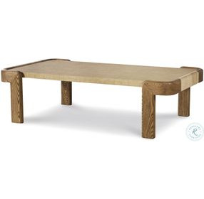 Bohdi Mid Tone Brown And Natural Raffia Coffee Table