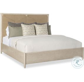Palmetto Light Grey And Abaca Rope King Platform Bed