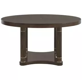 Oakridge Medley Piano Brown 38" Round Dining Table