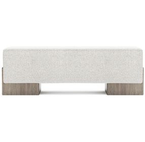 Monolith Ivory 56" Upholstered Bench