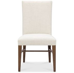 Harbor Drift White Upholstered Side Chair