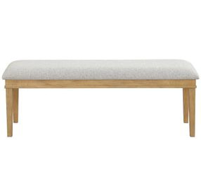 Essence Cream Upholstered Dining Bench