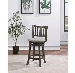 D01852 Gray Swivel Counter Height Stool