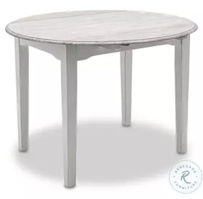 Island Haven Taupe 42" Round Drop Leaf Dining Table