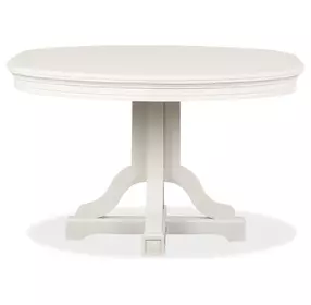 Willowbrook Egg Shell White 66" Extendable Oval Dining Table