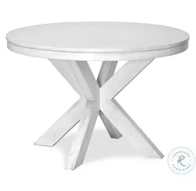 Bay Harbor Weathered White 45" Round Dining Table