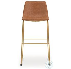Crandox Brown And Gold Bar Stool