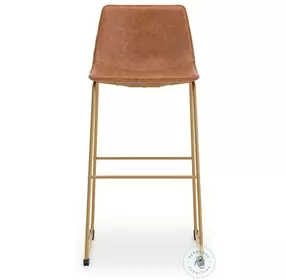 Crandox Brown And Gold Bar Stool