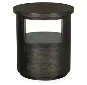 Saddlewood Coffee Bean Round End Table