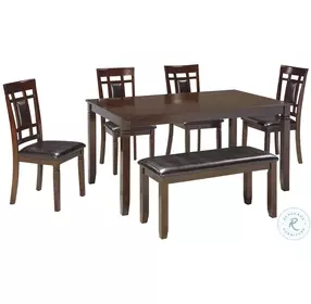 Bennox Brown 6 Piece Rectangular Dining Room Set