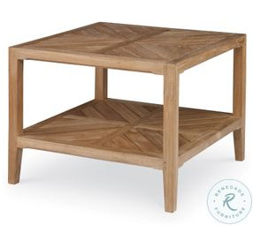 West Bay (D43) Natural Teak Side Table