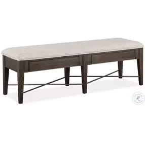 Westley Falls Graphite Upholstered Bench