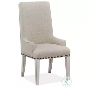 Bronwyn Alabaster Upholstered Host Chair Set Of 2