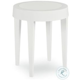 Sail White Round Side Table