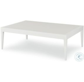 Sail White Rectangular Cocktail Table