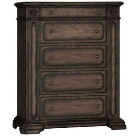 B00675 Brown 3 Drawer Nightstand with USB Charging and LED