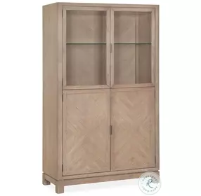 Ainsley Cerused Khaki Display Cabinet