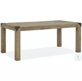 Ainsley Cerused Khaki Extendable Rectangular Dining Table