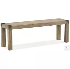 Ainsley Cerused Khaki Bench