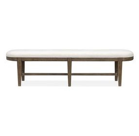 Westbourne White Upholstered Dining Bench