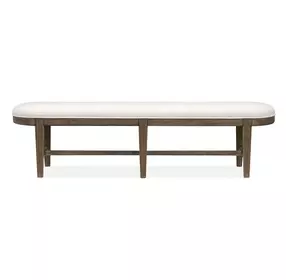 Westbourne White Upholstered Dining Bench